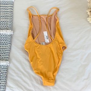 J crew playa yellow one piece swimsuit NWT